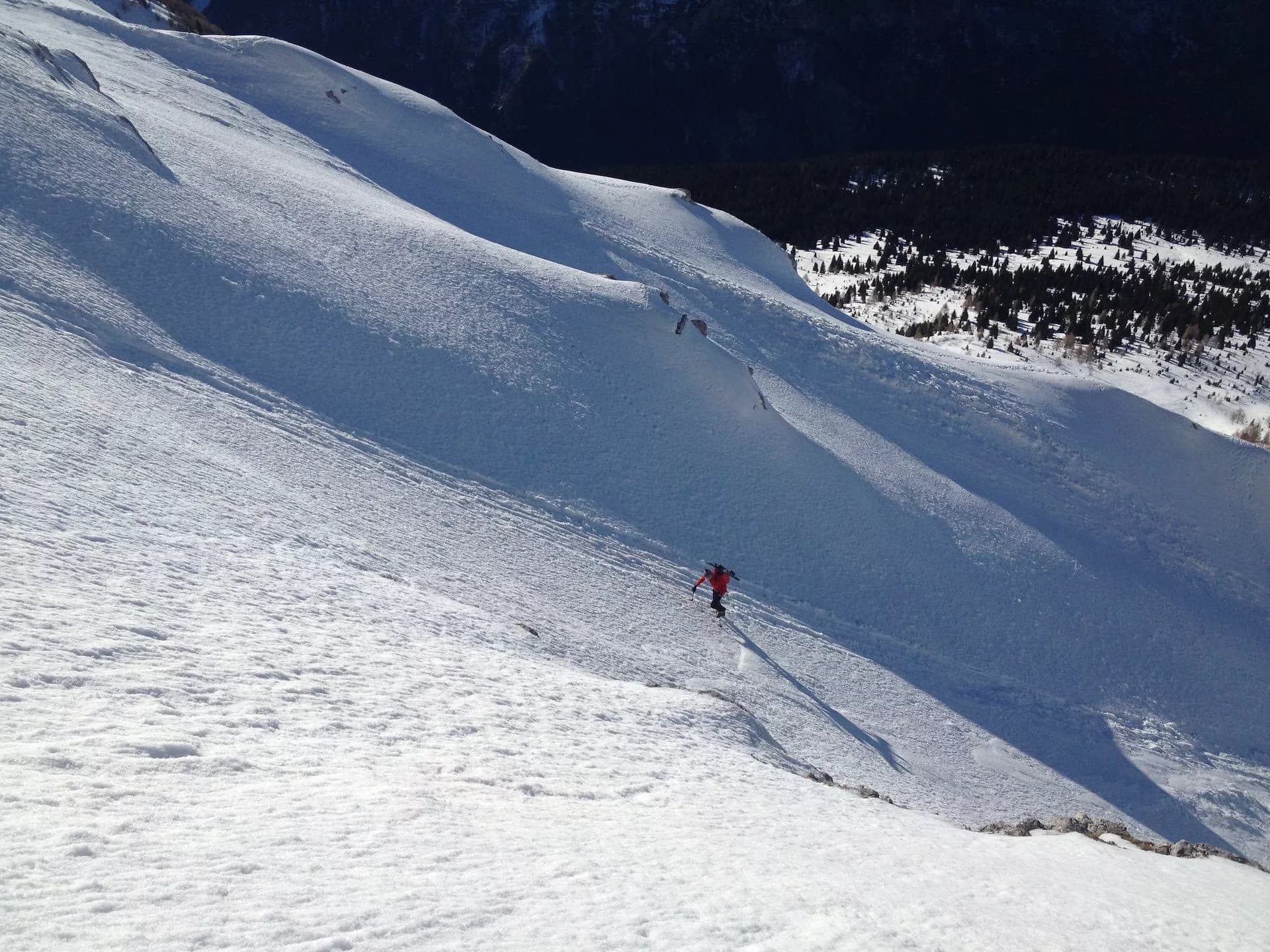 Icy conditions in the morning