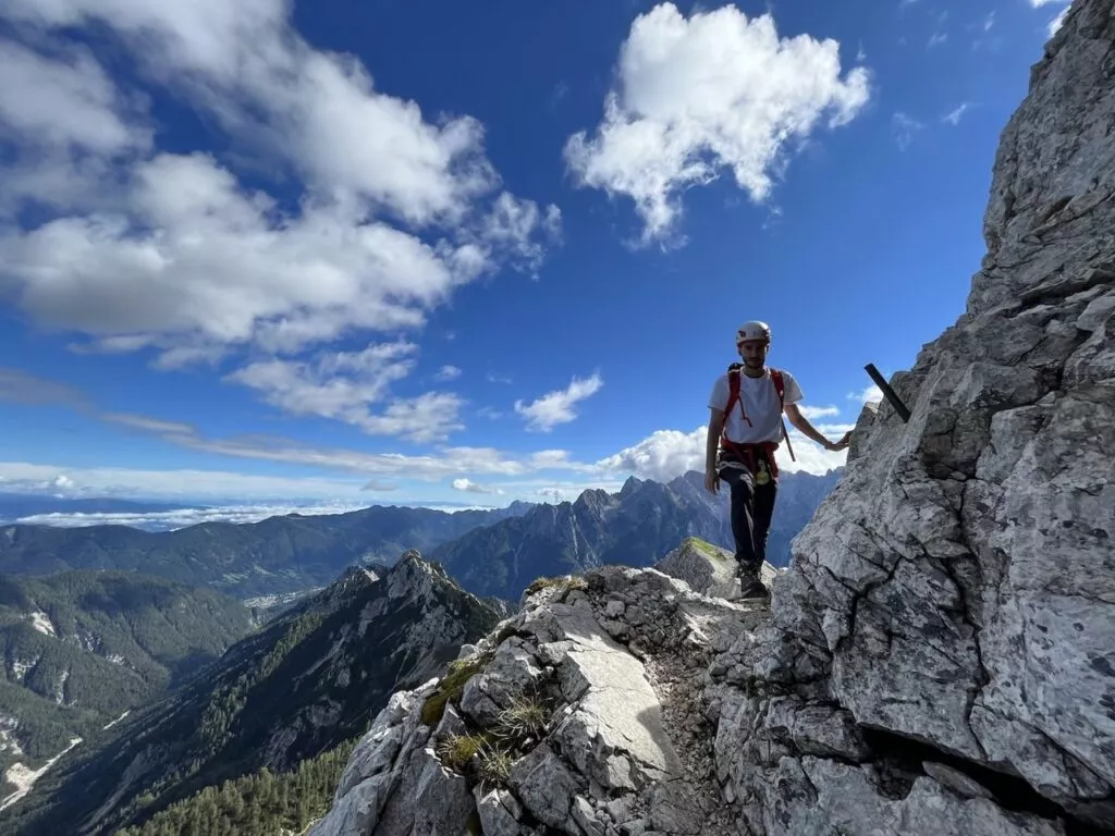 Escalada con las mejores vistas de Kranjska Gora Grande