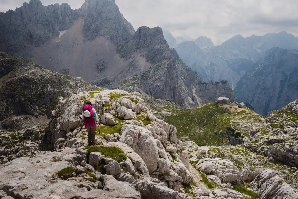 Wandelen naar Kriški Podis Lodge