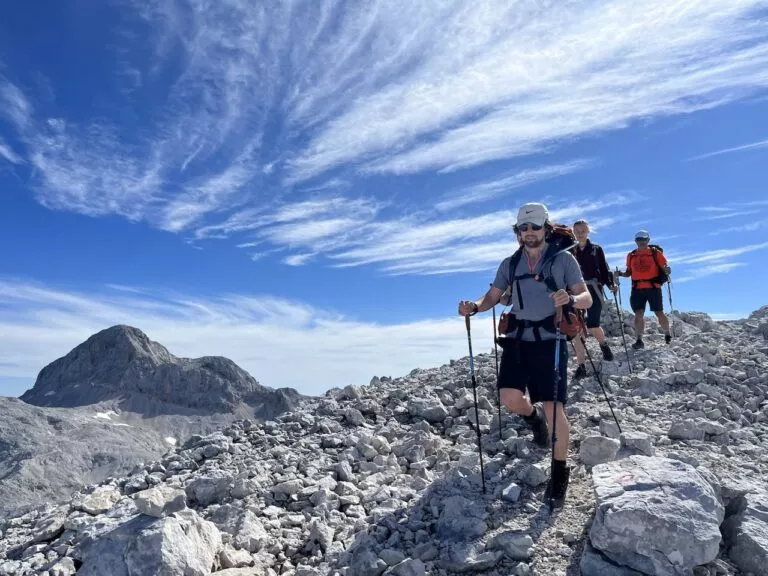 Kanjavec is much less crowded than Triglav just across Large