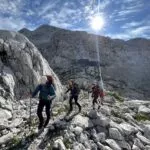 Saliendo de la cabaña Dolic a primera hora de la mañana Grande