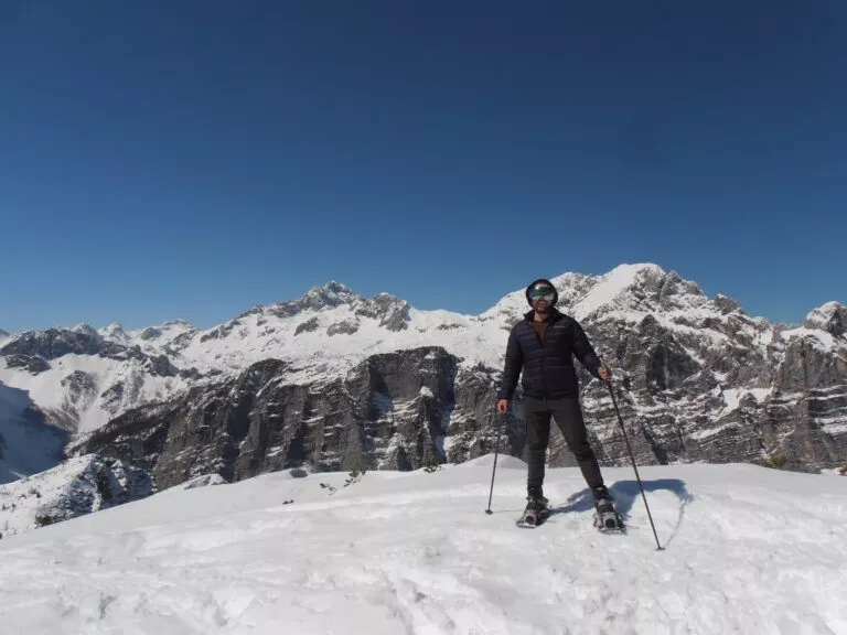 Peaks above Pokljuka offer the best view of Triglav