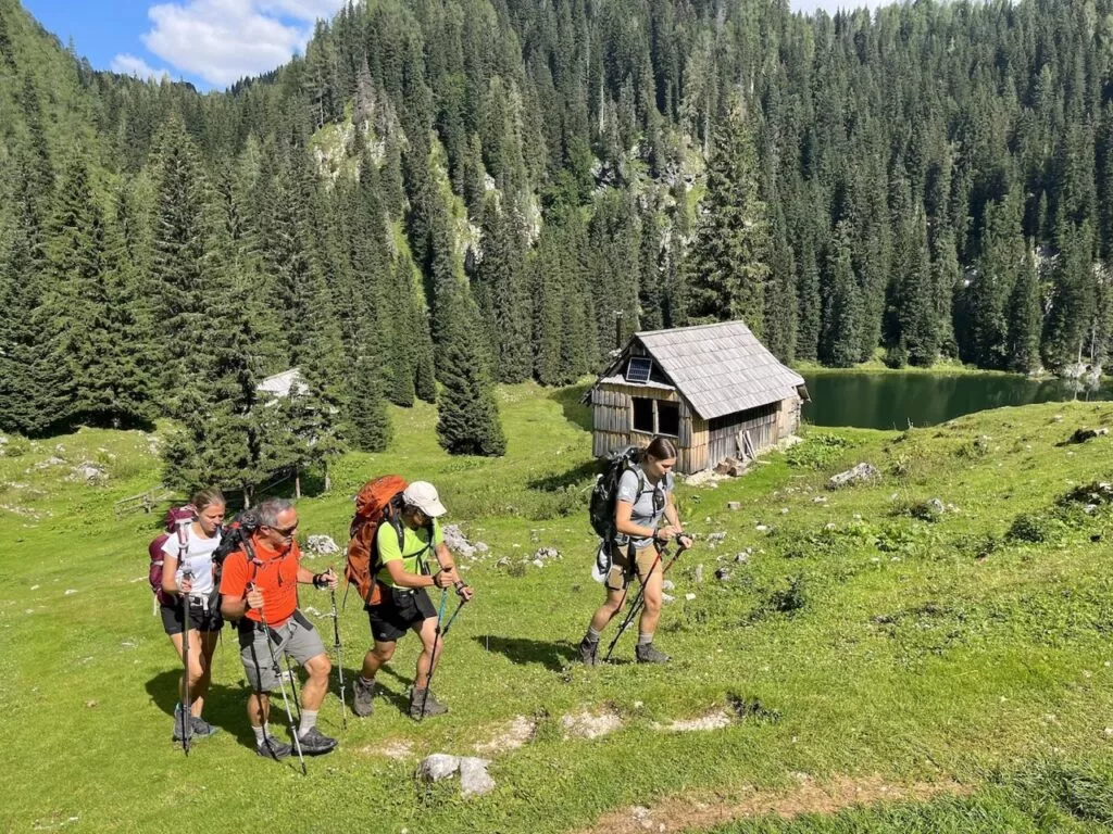 Planina pri jezeru en nuestro último día Grande