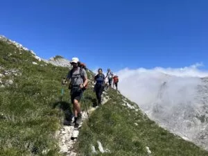 La cresta de Zelnarice sobre el valle de los Siete Lagos