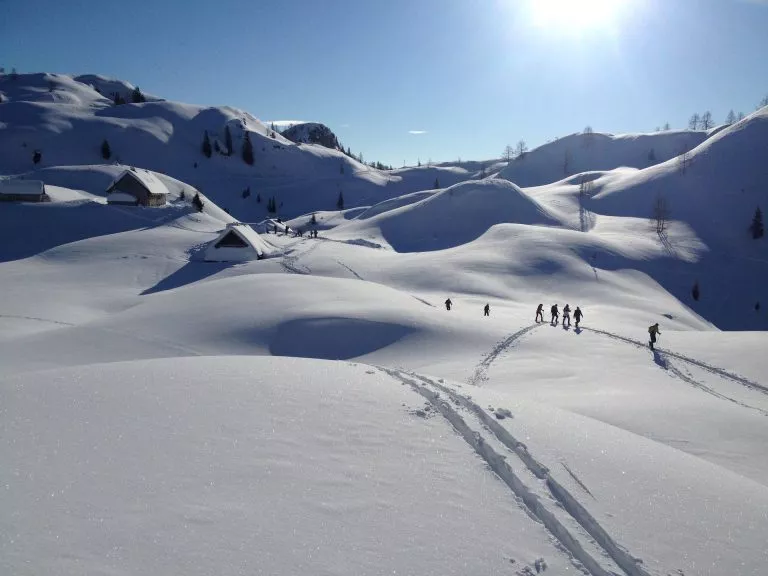 Untouched terrains on Komna Plateau