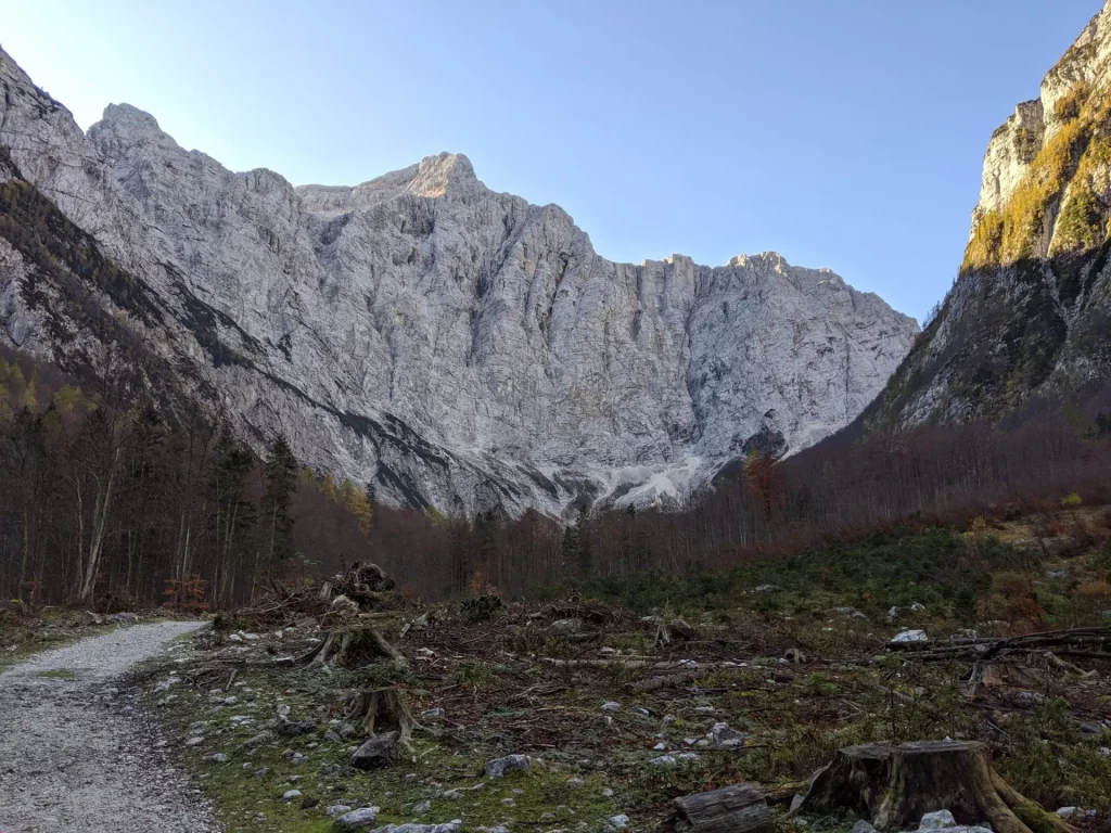 Triglav North Face in the morning